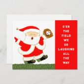 Baseball Christmas cards Feestdagenkaart (Voorkant / Achterkant)