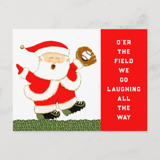 Baseball Christmas cards Feestdagenkaart (Voorkant)
