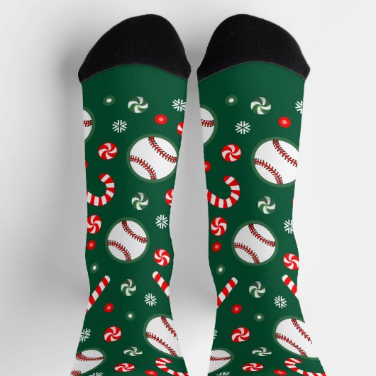 Baseball Christmas Holiday Gifts Sokken (Top)