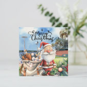 Baseball Christmas Home voor de Feestdagen: Nederl Feestdagenkaart (Staand voorkant)