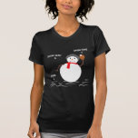 Baseball Christmas Snowman Snow Cone Catch Design T-shirt<br><div class="desc">Baseball Christmas Snowman Snow Cone Catch Design</div>