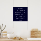 Baseball Citaat 3: Doelstellingen voor het Poster  (Keuken)