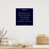Baseball Citaat 7: Discipline voor succesvol Poste Poster (Keuken)