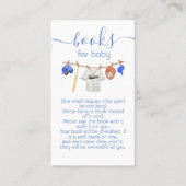 Baseball Clothesline Baby shower Books for baby Visitekaartje (Voorkant)