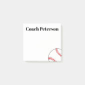 Baseball coach aangepast dank je cadeaubonnetjes! post-it® notes (Voorkant)