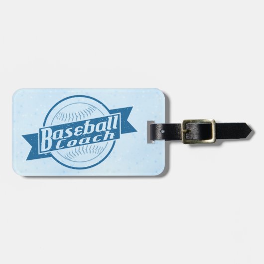 Baseball Coach Bagagelabel (Voorkant horizontaal)