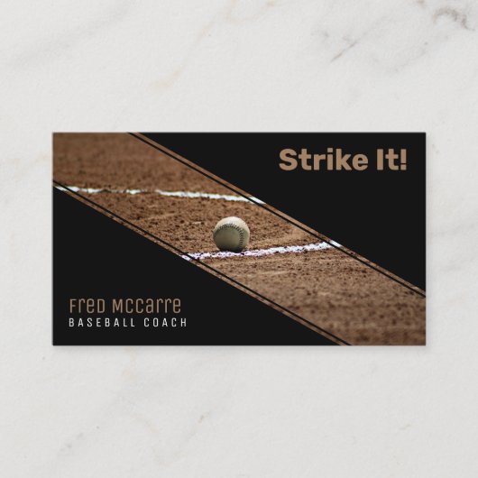 Baseball Coach | Baseball Field Visitekaartje (Voorkant)