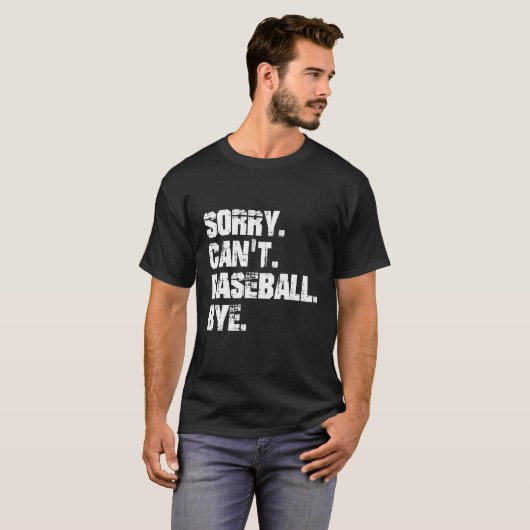 Baseball Coach Baseball Player Life Sport Sarcasm T-shirt (Voorkant volledig)