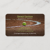 Baseball Coach | Baseball-veld Visitekaartje (Voorkant)