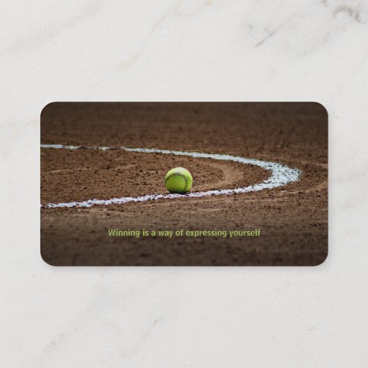 Baseball Coach | Baseball-veld Visitekaartje (Achterkant)