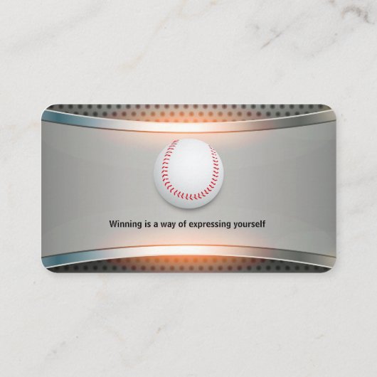 Baseball Coach | Beroepsbeoefenaars Visitekaartje (Achterkant)