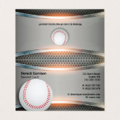 Baseball Coach | Beroepsbeoefenaars Visitekaartje (Buitenkant ongevouwen)