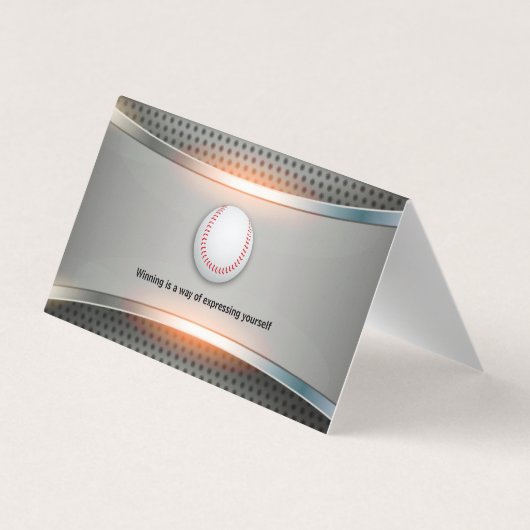 Baseball Coach | Beroepsbeoefenaars Visitekaartje (Achterkant)