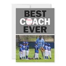 Baseball Coach Best Ever Custom Foto Hartelijk dan