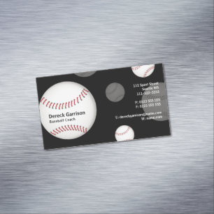 Baseball Coach   Beste sport Magnetisch Visitekaartje