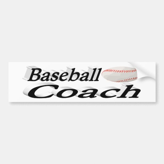 Baseball Coach Bumpersticker (Voorkant)