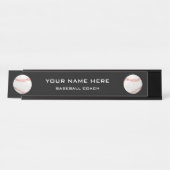Baseball Coach Bureau Naambordje (Voorkant)