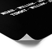 Baseball coach cadeau einde seizoen poster (Hoek)