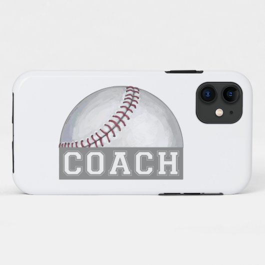 Baseball Coach Case-Mate iPhone Case (Achterkant (horizontaal))