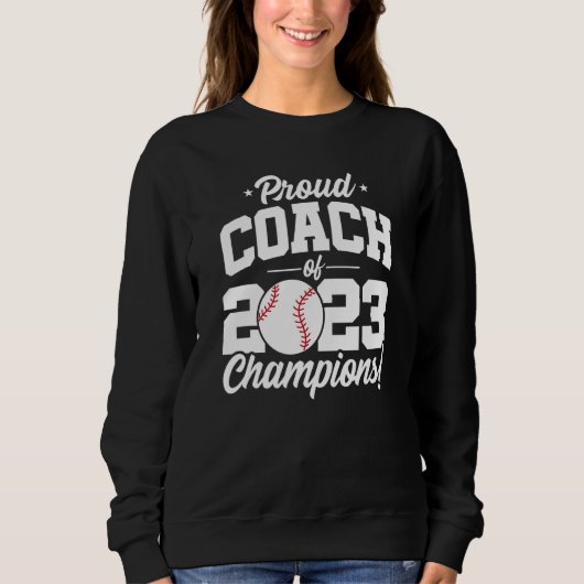 Baseball Coach Champions 2023 School Baseball Coac Trui (Voorkant)