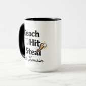 Baseball Coach Coffee Mug, Gift For Baseball Coach Mok (Voorkant links)