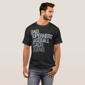 Baseball Coach Dad T-shirt (Voorkant volledig)