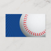 Baseball Coach | Deep Blue Visitekaartje (Achterkant)