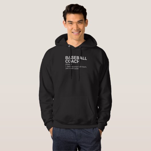 Baseball Coach Definition Hoodie (Voorkant volledig)