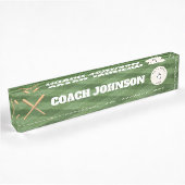 Baseball Coach Desk Naam bord Naambordje