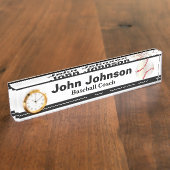 Baseball Coach | DIY-naam Naambordje (Zijkant)