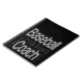 Baseball Coach Extraordinaire Notitieboek (Linkerzijde)