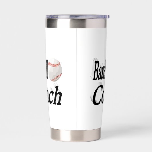 Baseball Coach Geïsoleerde Drinkbeker (Links)