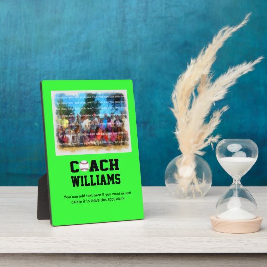 Baseball Coach - Gepersonaliseerd Fotoplaat (Zijkant)