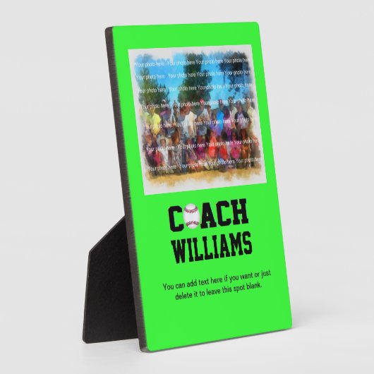 Baseball Coach - Gepersonaliseerd Fotoplaat (Zijkant)