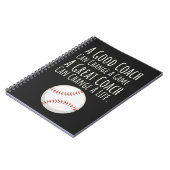 Baseball Coach Gift Ideas Keepsake From Team Sport Notitieboek (Linkerzijde)