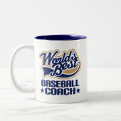 Baseball Coach Gift Tweekleurige Koffiemok (Links)