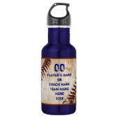 Baseball Coach Gifts, Senior Baseball Gift Ideeën Waterfles (Voorkant)