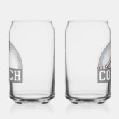 Baseball coach glaswerk blikvorm glas (Links)