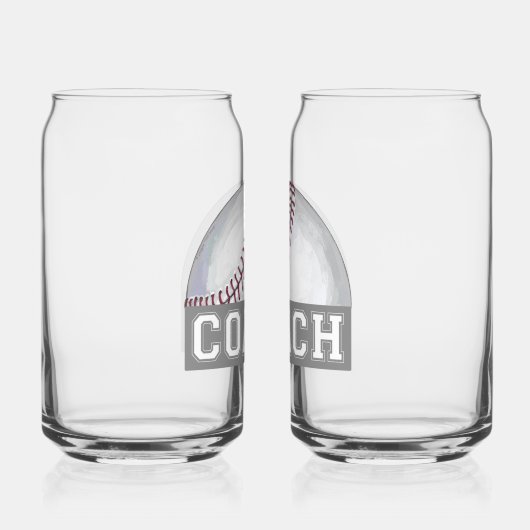 Baseball coach glaswerk blikvorm glas (Rechts)