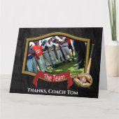 Baseball Coach Hartelijk dank Bedankkaart (Voorkant)