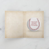 Baseball Coach - Hartelijk dank Kaart (Binnen)