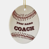 Baseball Coach Keramisch Ornament (Rechts)