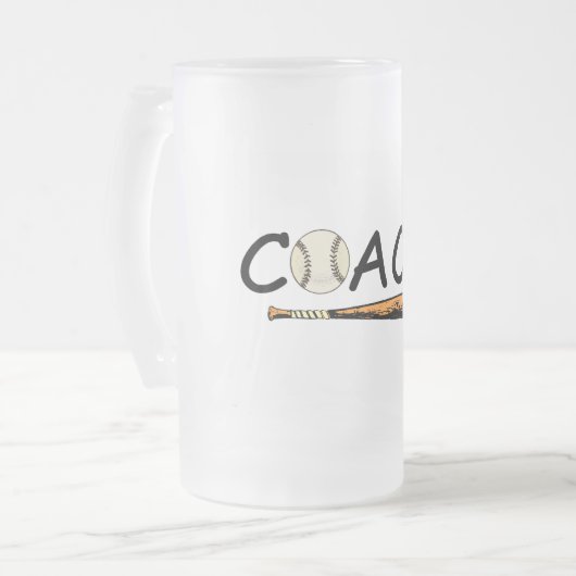 Baseball Coach Matglas Bierpul (Voorkant links)