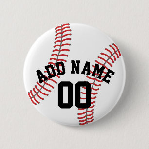 Baseball Coach - Modern Dradennaamnummer Ronde Button 5,7 Cm