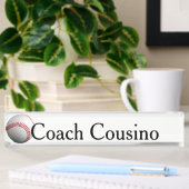 Baseball Coach-naamplaat voor bureau Naambordje
