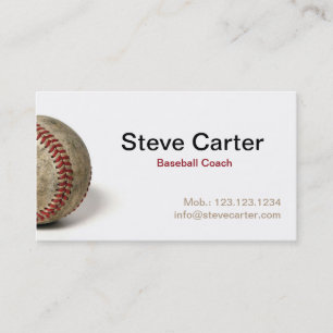 Baseball Coach of Player Card Sport Team Visitekaartje