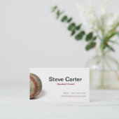 Baseball Coach of Player Card Sport Team Visitekaartje (Staand voorkant)