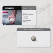 Baseball Coach | Player-foto Visitekaartje (Voorkant / Achterkant)