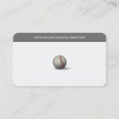 Baseball Coach | Player-foto Visitekaartje (Achterkant)