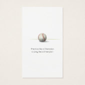 Baseball Coach | Player-foto Visitekaartje (Achterkant)